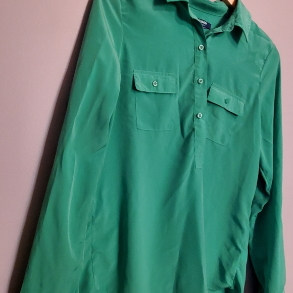 Teal Old Navy Blouse Business Casual - Size S - Picture 2 of 9